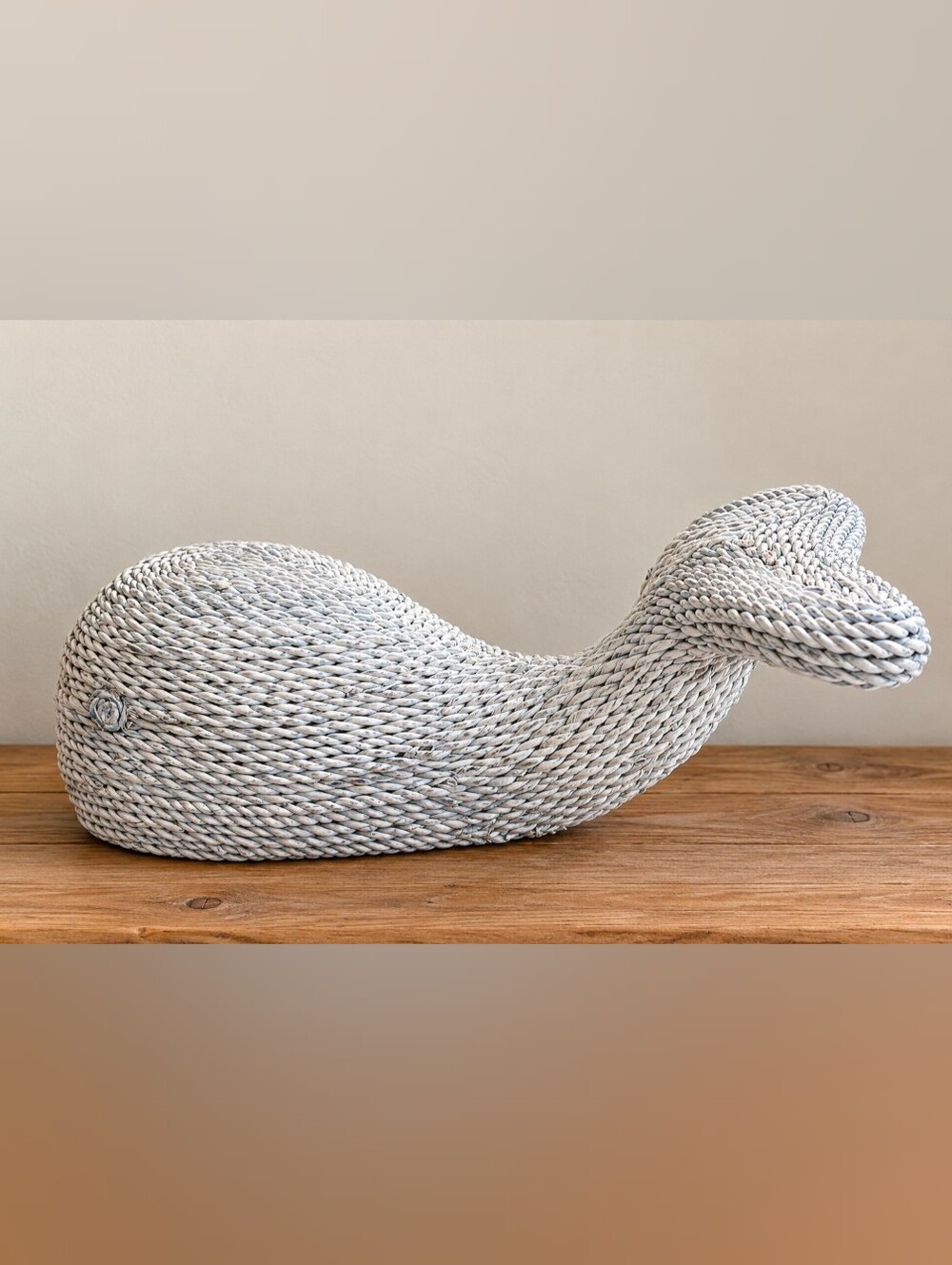 Whale | Natural Fiber | Coastal Decor